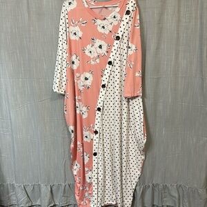 Floral polka dot bubble dress